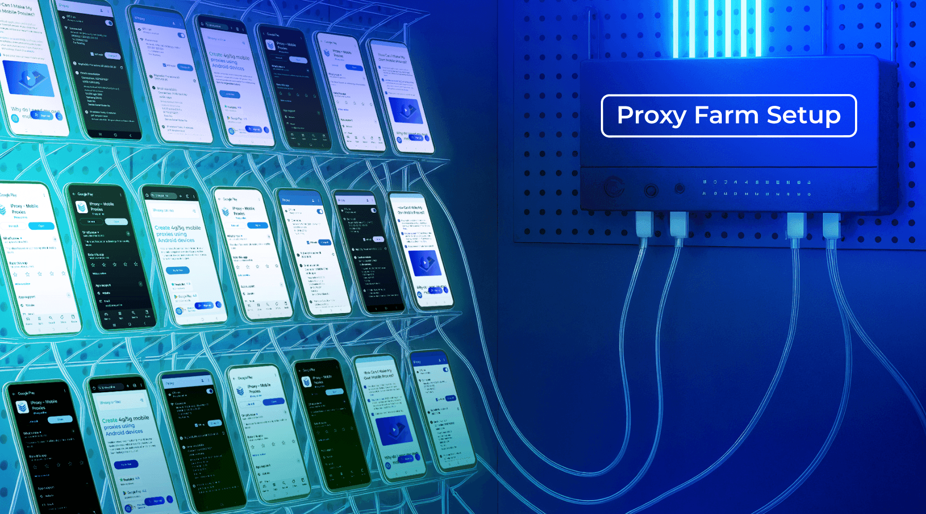 Mobil Proxy Çiftliği Kurulumu: Tam Kılavuz | iProxy Online