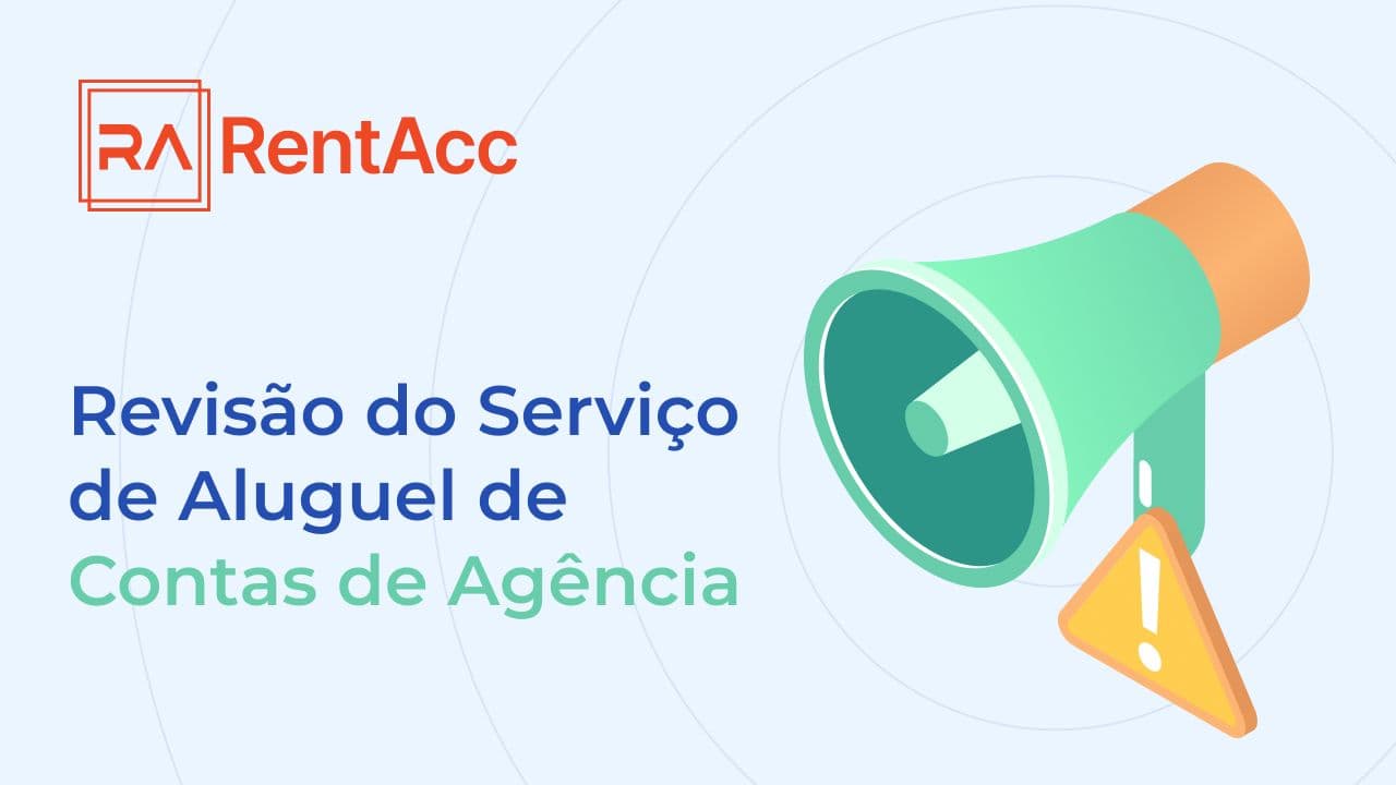 RentAcc é um serviço confiável para aluguel de contas de agência