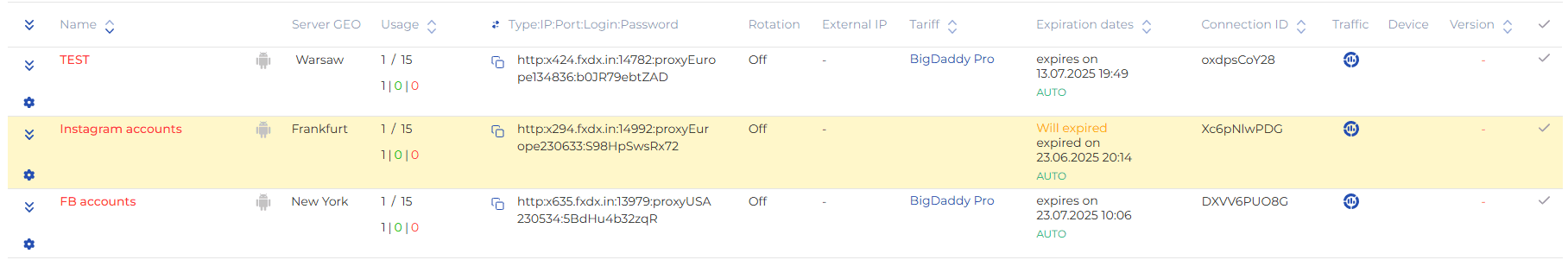 iProxy Online