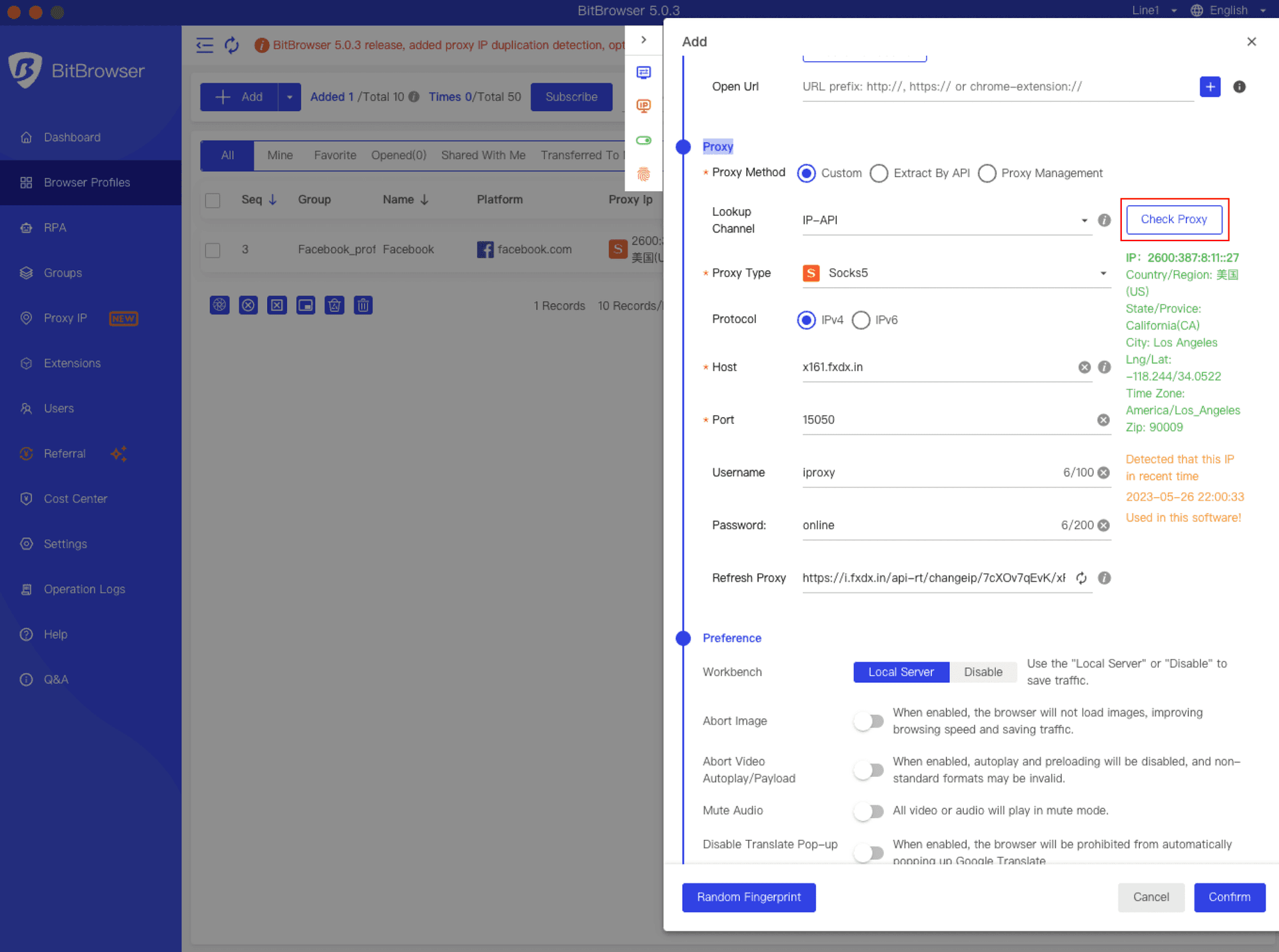 iProxy Online