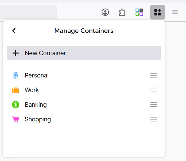 6. Multi-Account Containers New Container.png