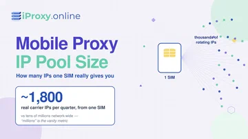 Berapa Banyak IP Mobile Proxy: ~1.800 IP per SIM per Kuartal, Bukan Jutaan