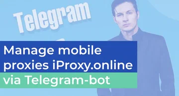 Como configurar o bot do Telegram do iProxy.online?